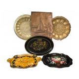Metal and Painted Trays