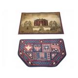 Sheep Rug 49.5" x 31.5" and Patriotic  Mat