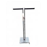 Chrome Metal Valet Stand with Base