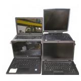 4 Laptops: ASUS, Toshiba, HP, Dell