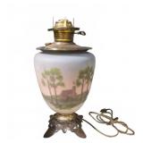 Hand Painted Electric Table Lamp 16.5T