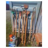 Garden Tools and Lanterns