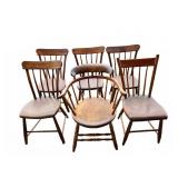 6 Wooden Dining Chairs