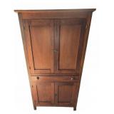 Wood Pie Safe Cabinet with Tin Panels