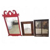 Three Framed Wall Mirrors