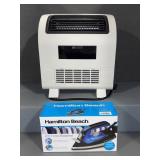 Utilitech Portable Heater and Hamilton Beach Iron