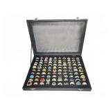Costume Rings in Display Case