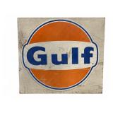 Gulf Oil Metal Advertising Sign
