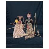 Indonesian Wayang Golek Rod Puppets Set