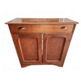 Wooden Sideboard with Drawer and Shelves