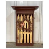 Wood Cabinet with Picket Fence Door 15ï¿½6ï¿½24