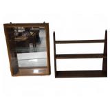 Wood Wall Cabinet and Shelf Set 26.5"x20.5"