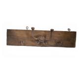 Cast Iron Coat/Hat Rack, 26" L