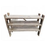Wood Three-Tier Shelf Unit 50" x 16" x 36"