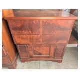 Wood Storage Chest with Drawer and Cabinet