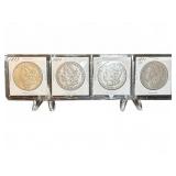 (4) Morgan Silver Dollars