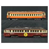 Two Electric Model Train Cars