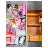 Barbie Dolls Accessories and Wooden Case
