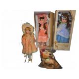 Gorham Dolls and Christmas Plush Lot