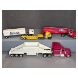 Toy Semi Trucks and Trailers Lot
