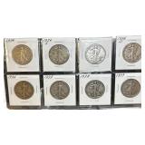 (8) Walking Liberty Half Dollars