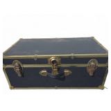 Black and Brass Trimmed Storage Trunk 30x16x12.5