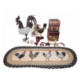 Rooster Figurines and Decor Assortment