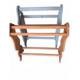 Two Wooden Quilt Racks