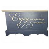 Wooden Storage Chest with Rope Handles