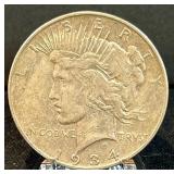 1934-D Peace Silver Dollar Coin