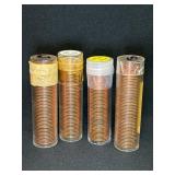 Four Rolls of Canadian 1967 Cents