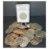 (50) Kennedy Half Dollars