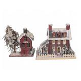 Two Decorative Snow Houses, Damaged