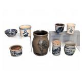Rockdale Union Stoneware Crocks and Jars (9 Pieces