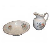 Sturdy Ceramic Wash Basin and Pitcher Set