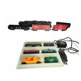 Model Train Cars and Track Assortment