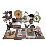 Rooster-Themed Home Dï¿½cor Lot