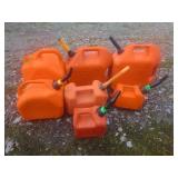 7 Plastic Gasoline Fuel Cans