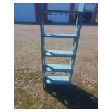 Wooden Blue Shelf Unit 21.5x9x60