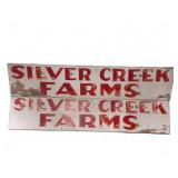 (2) Single Sided Wood Farm Signs 48x1.5x12