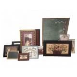 Framed Prints, Signs, and Chalkboard