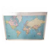 Unframed World Map by American Map Corp