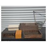 Five Assorted Boxes and Crates