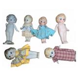 Six Made in Japan Bisque Dolls
