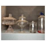 Four Glass Canisters Assorted Styles