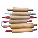 6 Wood Rolling Pins