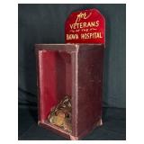 Batavia Hospital Veterans Donation Box 4.5x4x10.5