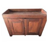 Antique Rustic Wood Cabinet 44"x19"x33"