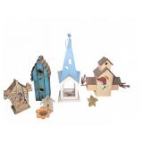 Seven Decorative Birdhouses