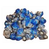 Blue Plastic Light Bulb Covers
